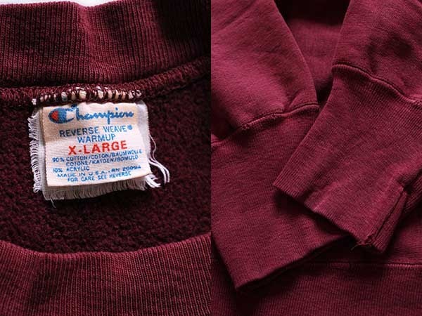 80s USA製 Championチャンピオン MINNESOTA 三段中抜き リバース