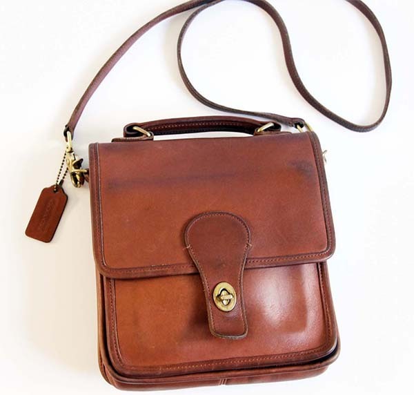 USA製 COACH オールド コーチ 2WAY レザー ショルダーバッグ 茶☆5130