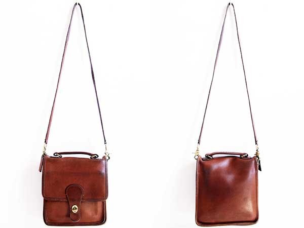 USA製 COACH オールド コーチ 2WAY レザー ショルダーバッグ 茶☆5130