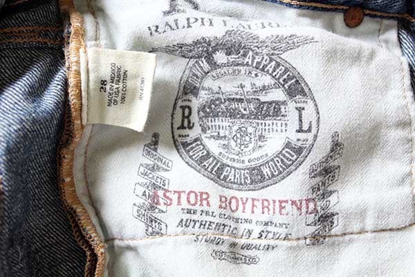 新品☆ポロ ラルフローレン ASTOR BOYFRIEND パッチワーク デニム