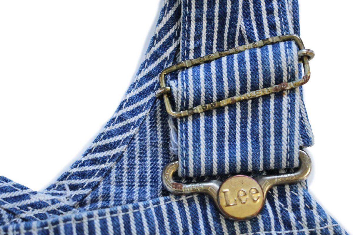 60s USA製 Leeリー ヒッコリー ストライプ オーバーオール w41
