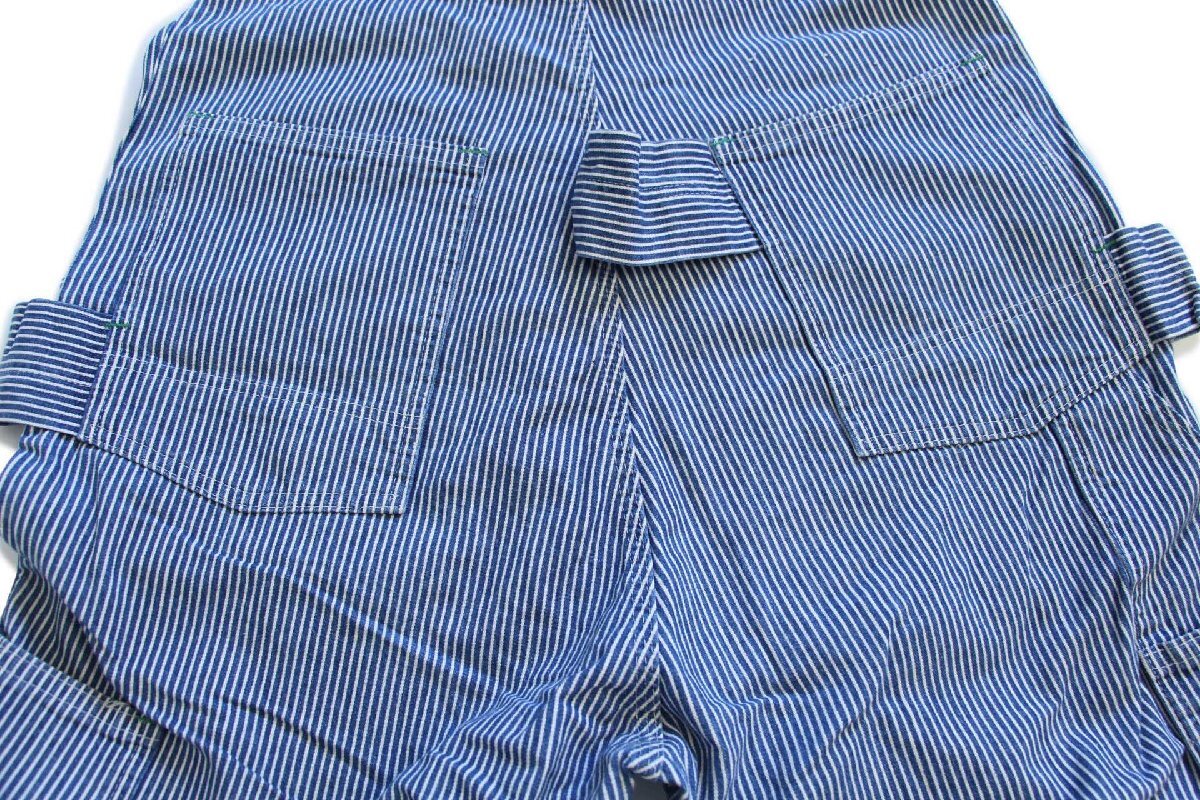 80s USA製 OSHKOSH B'GOSH エプロン付き ダブルニー ヒッコリー