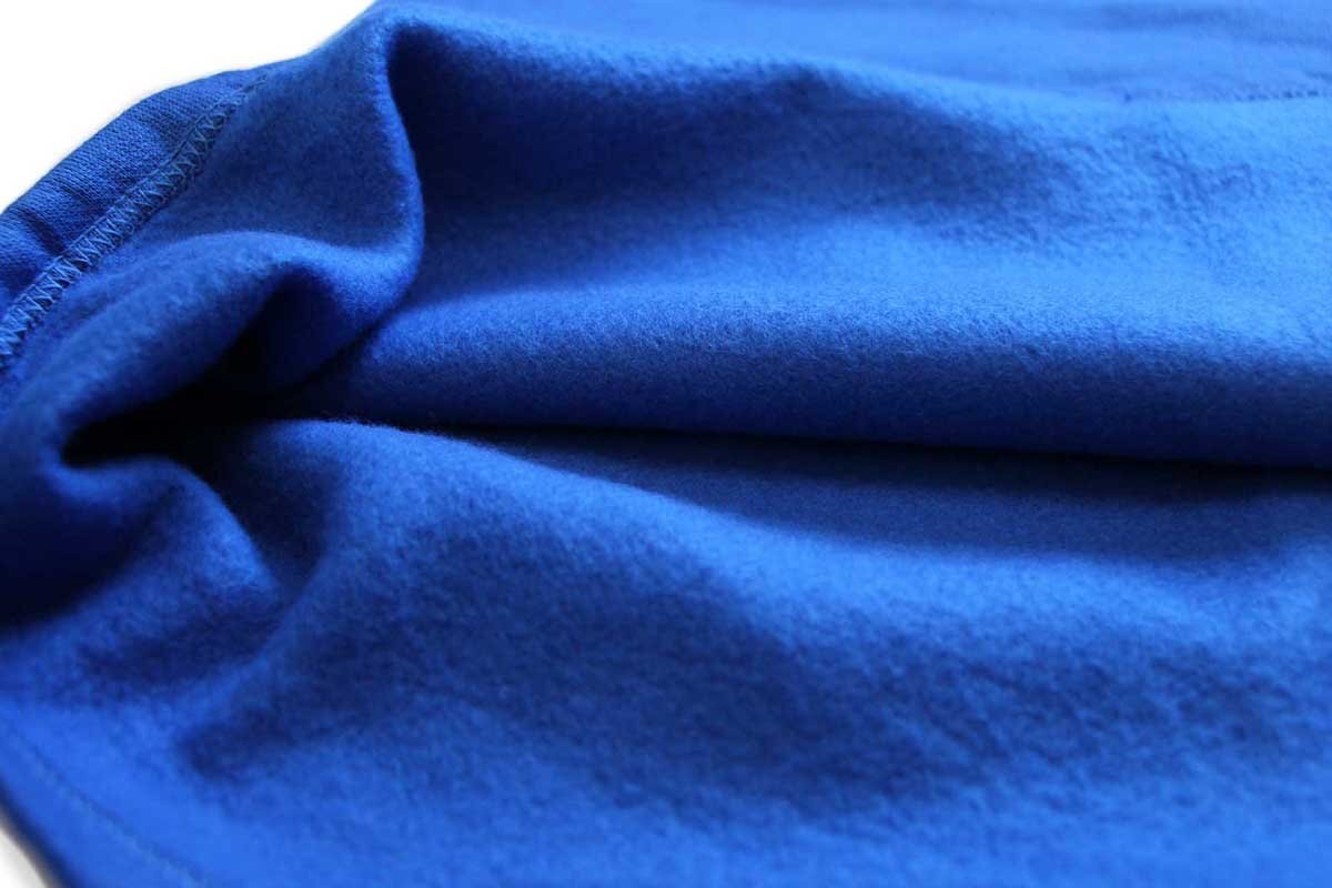 デッドストック☆90s USA製 TULTEX 無地 タートルネック スウェット 青