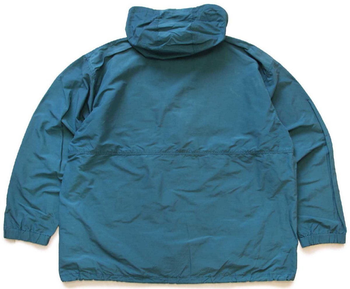90s patagoniaパタゴニア バギーズプルオーバー ナイロンパーカー 青緑