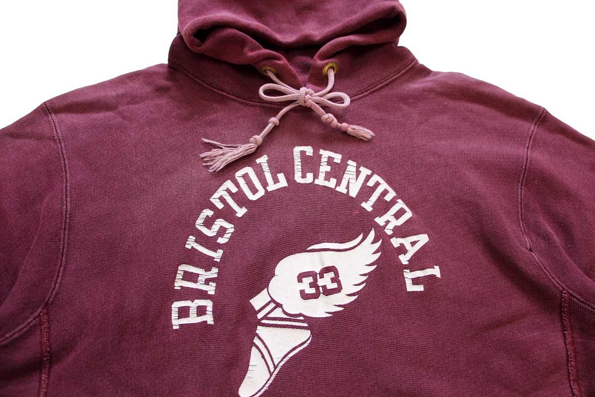 70s USA製 Championチャンピオン 単色タグ ウイングフット 33 リバース