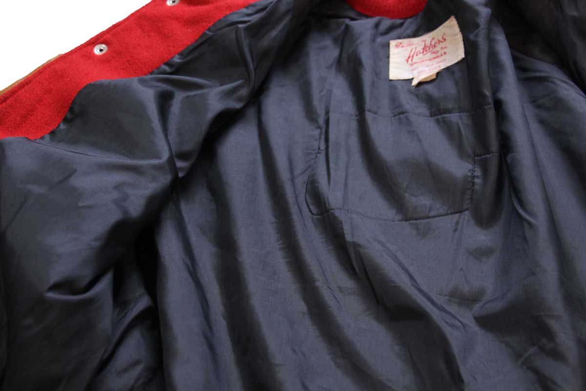 70s Hatchers ウール×レザー スタジャン インディアン パッチ 70s