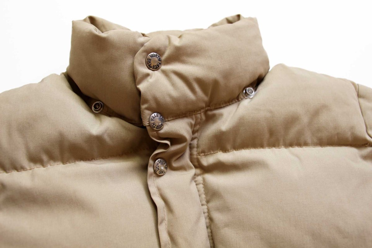 70s THE NORTH FACEノースフェイス 茶タグ ダウンジャケット ベージュ