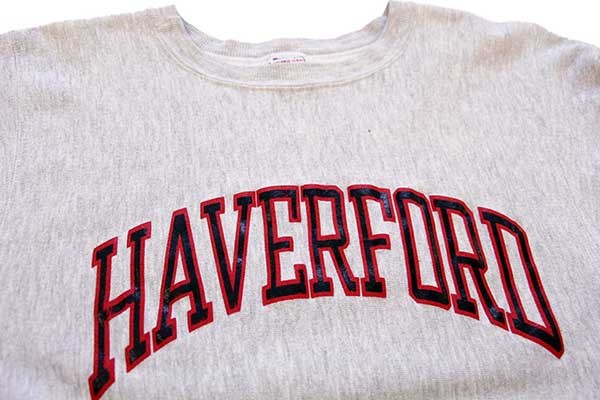 90s USA製 Championチャンピオン HAVERFORD リバースウィーブ