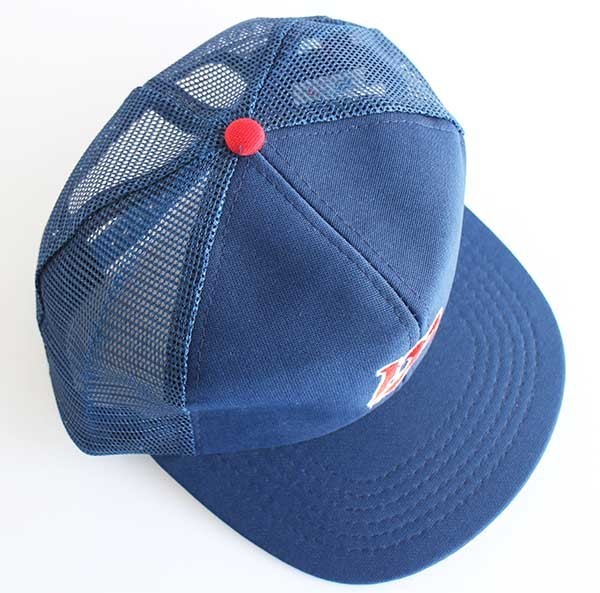 80s MLB Minnesota Twins ロゴ刺繍 ベースボール メッシュキャップ 紺