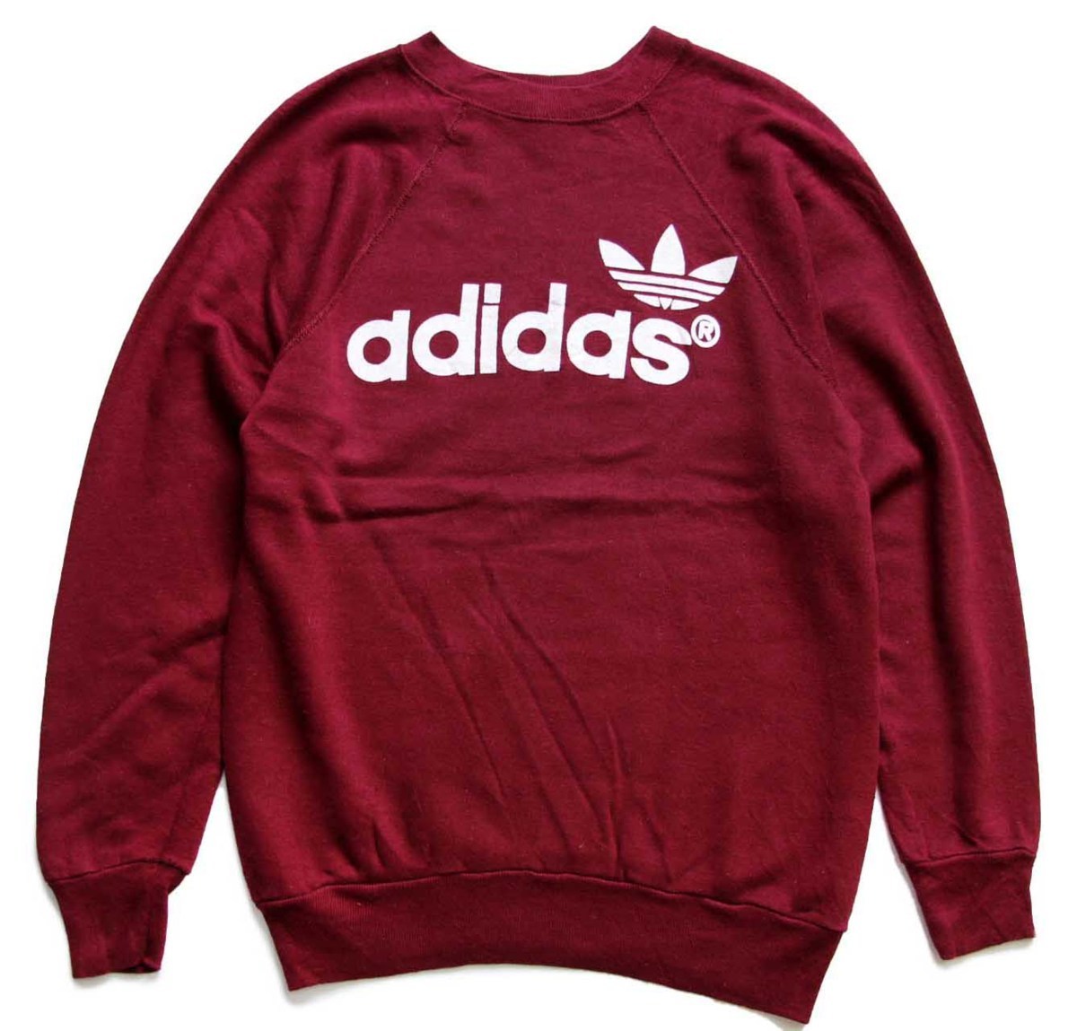 80s USA製 adidasアディダス トレフォイル ロゴ スウェット