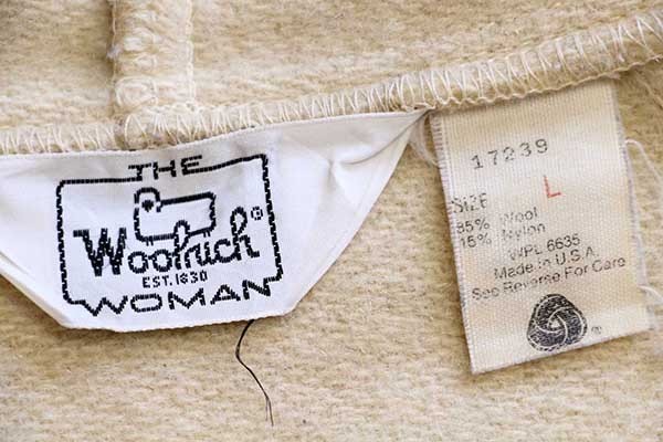 70s USA製 Woolrichウールリッチ マルチボーダー フーデッド ウール