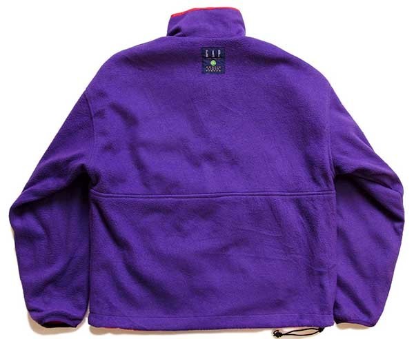 90s GAPギャップ グリセードタイプ リバーシブル ハーフジップ プル