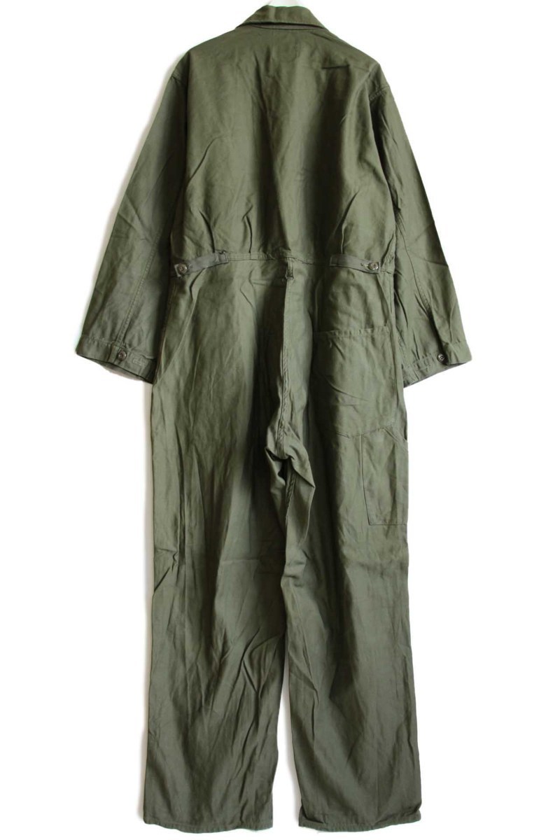 80s 米軍 U.S.ARMY コットンサテン カバーオール オールインワン