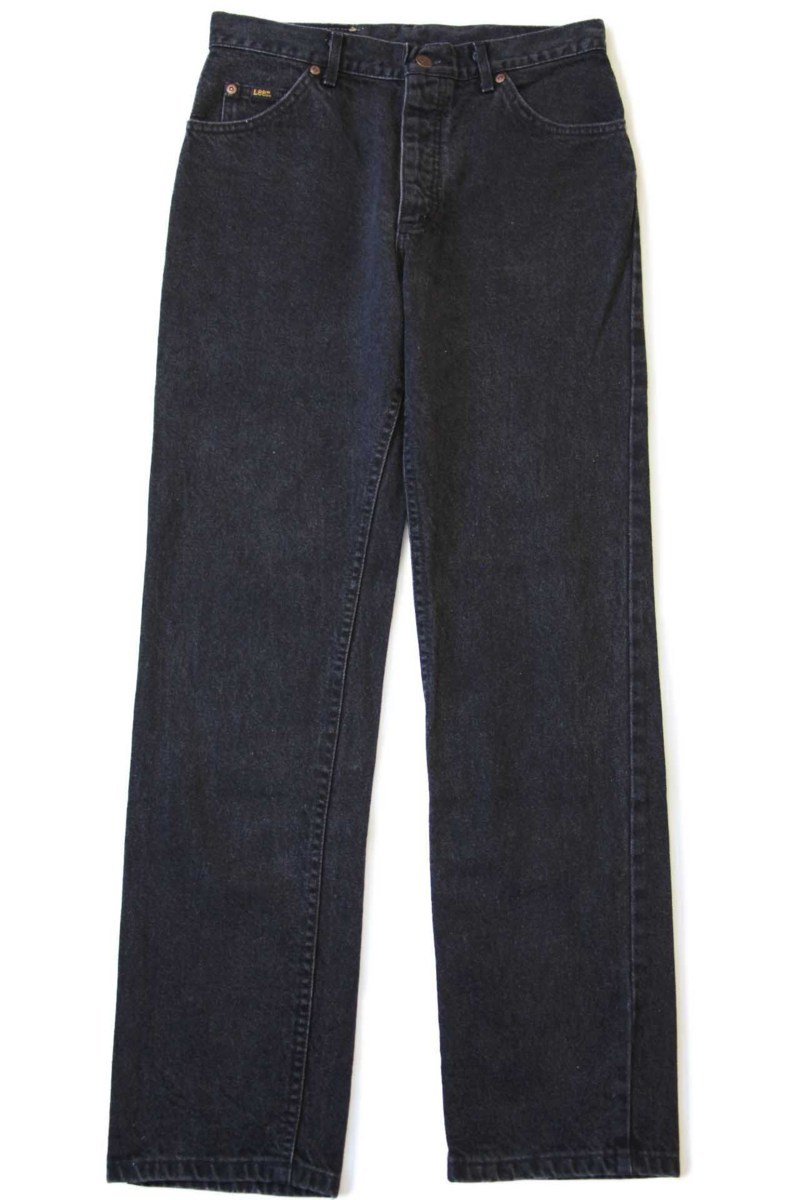 90s USA製 Leeリー 200 ブラック デニムパンツ w31 L32☆01