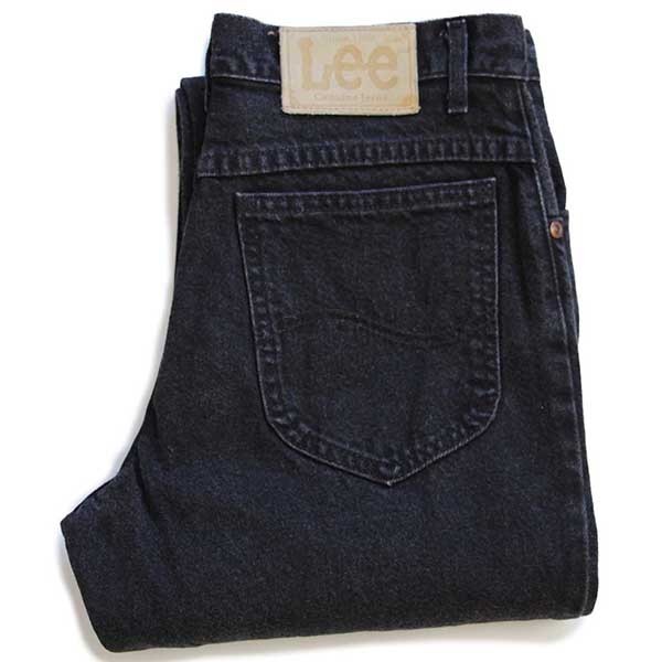 90s USA製 Leeリー 200 ブラック デニムパンツ w31 L32☆01