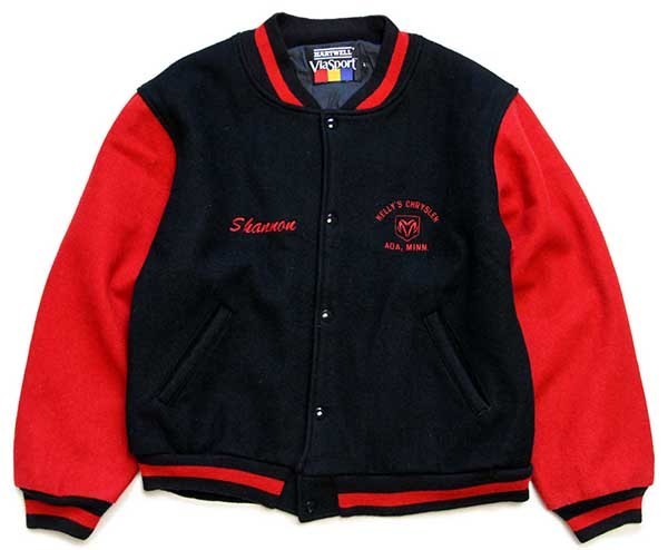 90s USA製 KELLY'S CHRYSLER DODGEダッジ ロゴ刺繍 ツートン 切り替え