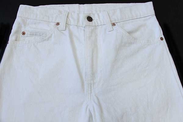 80s USA製 Levi'sリーバイス 505 ホワイト デニムパンツ w31 L32
