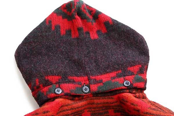 90s USA製 Woolrichウールリッチ ネイティブ柄 ロング ウール
