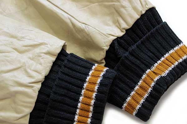 00s USA製 パッチ付き キルティングライナー メルトン ウール 袖革