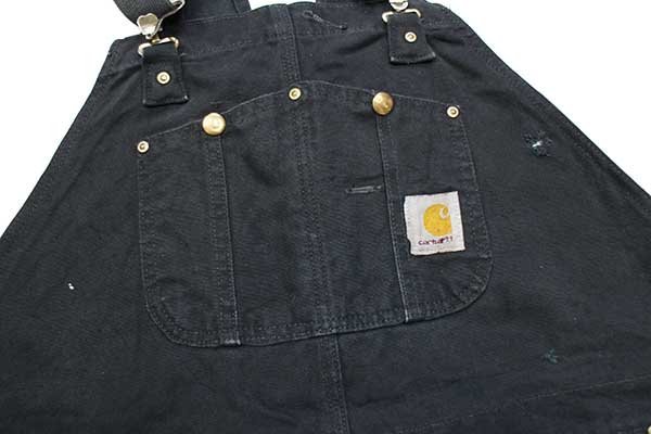 メキシコ製 carharttカーハート ダック地 ダブルニー オーバーオール