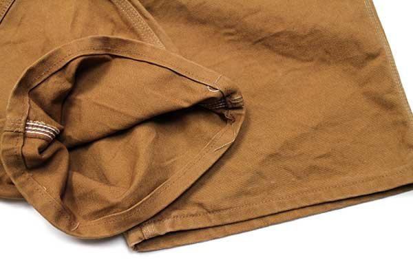 00s USA製 carharttカーハート ダック地 ダブルニー オーバーオール 茶