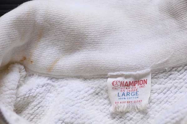 60s CHAMPIONチャンピオン ランタグ MOOSEHEART フロッキープリント 襟