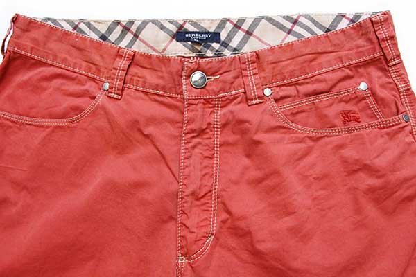 BURBERRYバーバリー コットンポプリン パンツ 薄赤 50 - Sixpacjoe Web