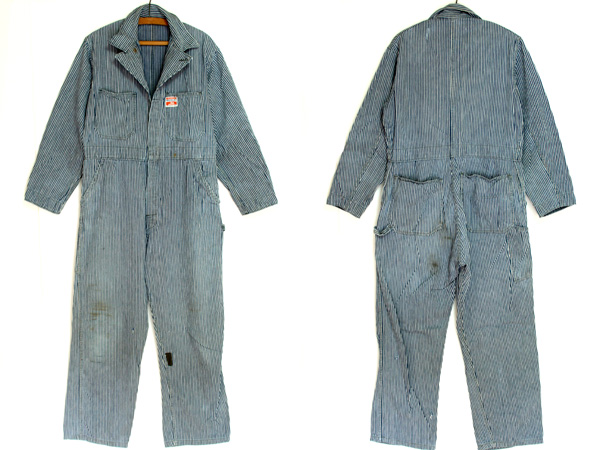 50s PIONEER ランダムヒッコリー ストライプ オールインワン