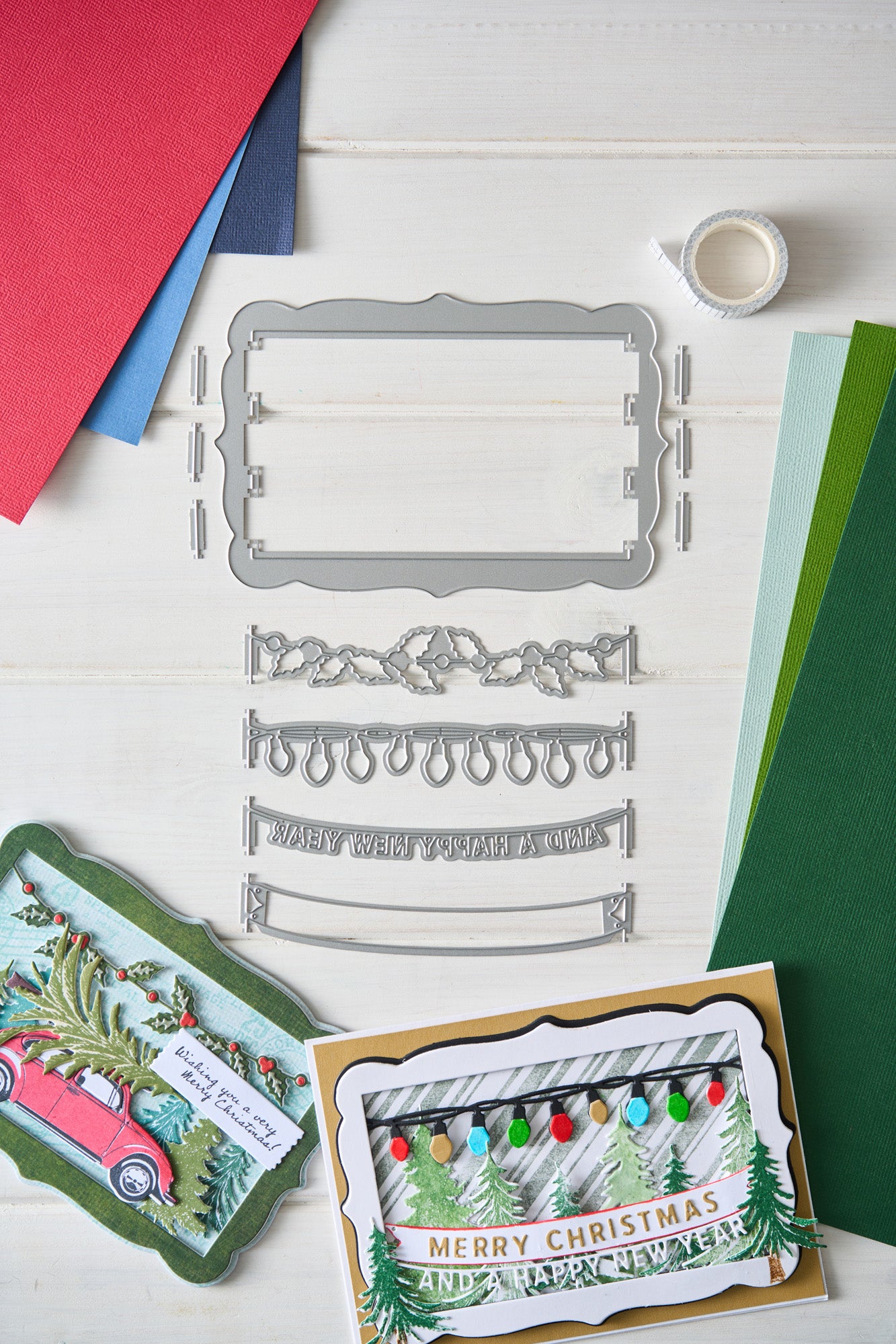 Sizzix Thinlits Die Set 15PK Snap and Swap - Merry Christmas by 49