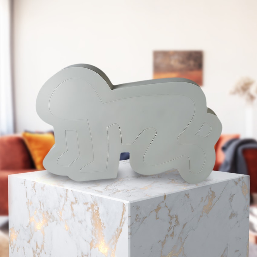 Keith Haring Radiant Baby (White Version) Statue by Medicom Toy