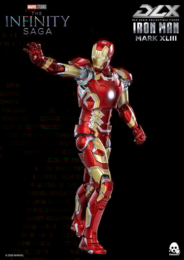 Iron Man Mark XLIII DLX 1:12 Collectible Figure by Threezero