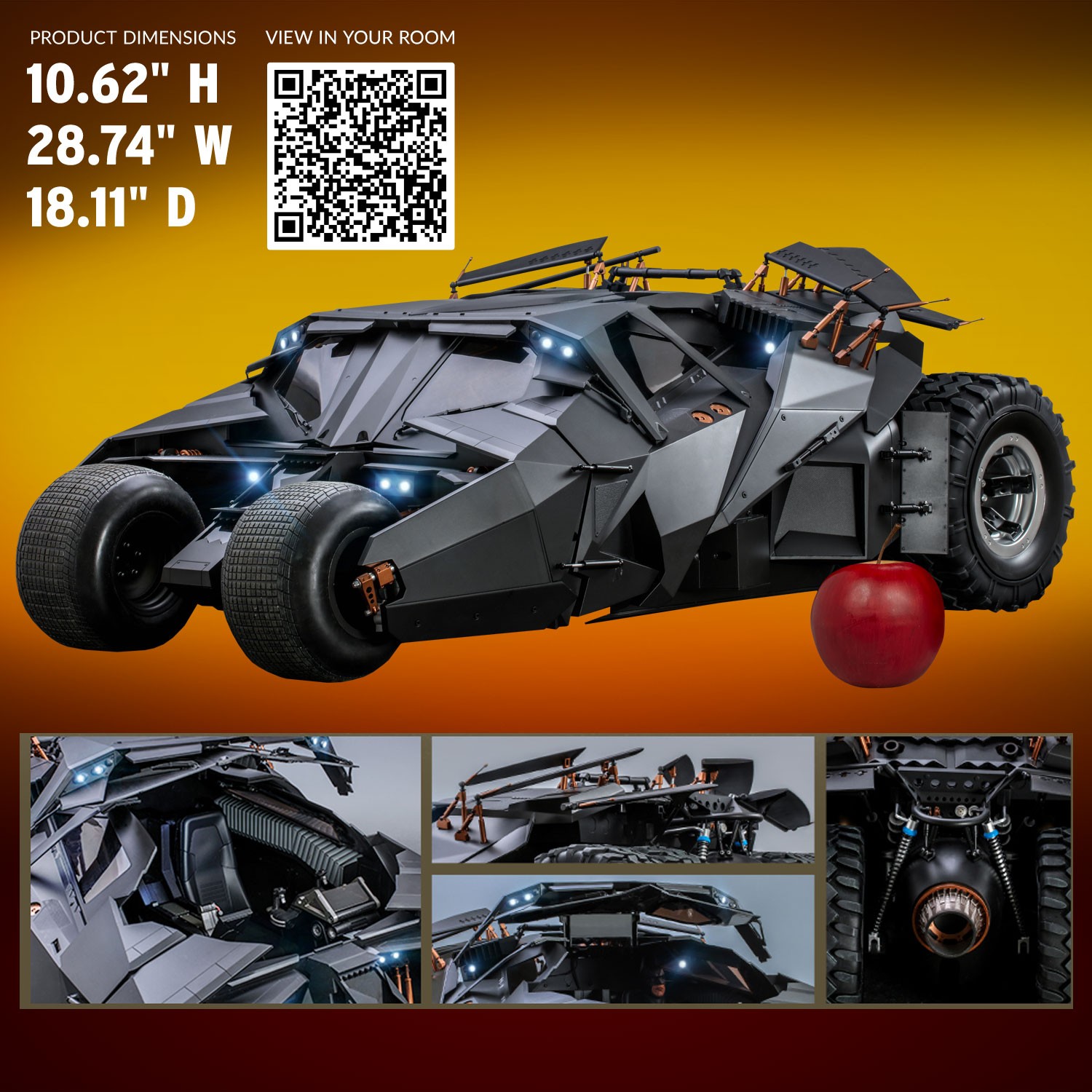 Batmobile Sixth Scale Collectible Vehicle by Hot Toys | Sideshow