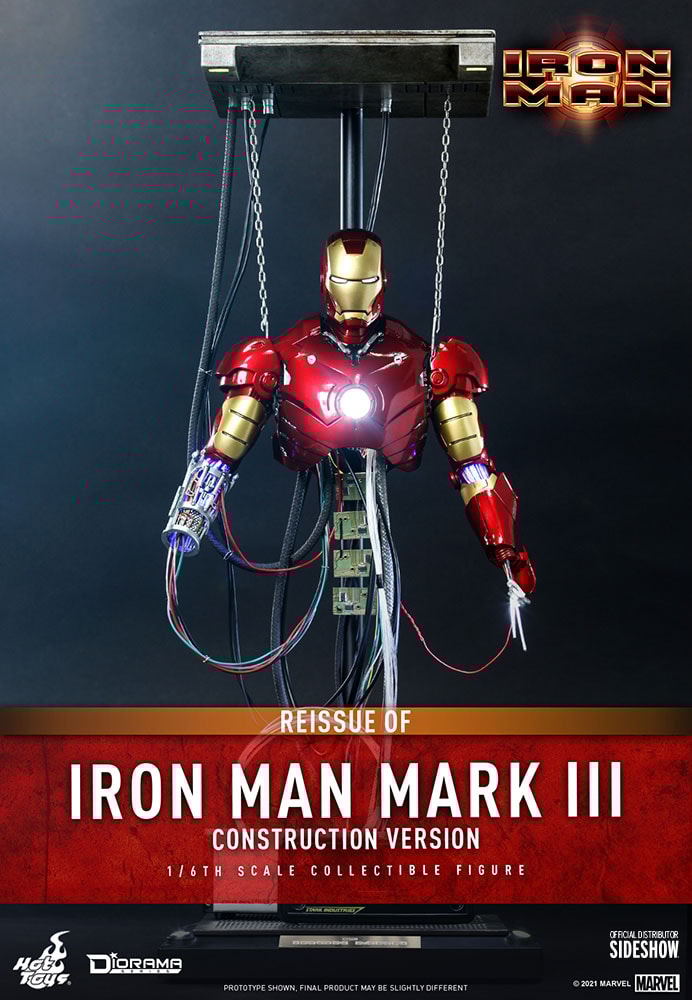Iron Man Mark III (Construction Version) Sixth Scale Collectible