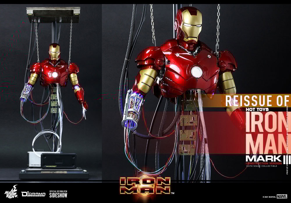 Iron Man Mark III (Construction Version) Sixth Scale Collectible
