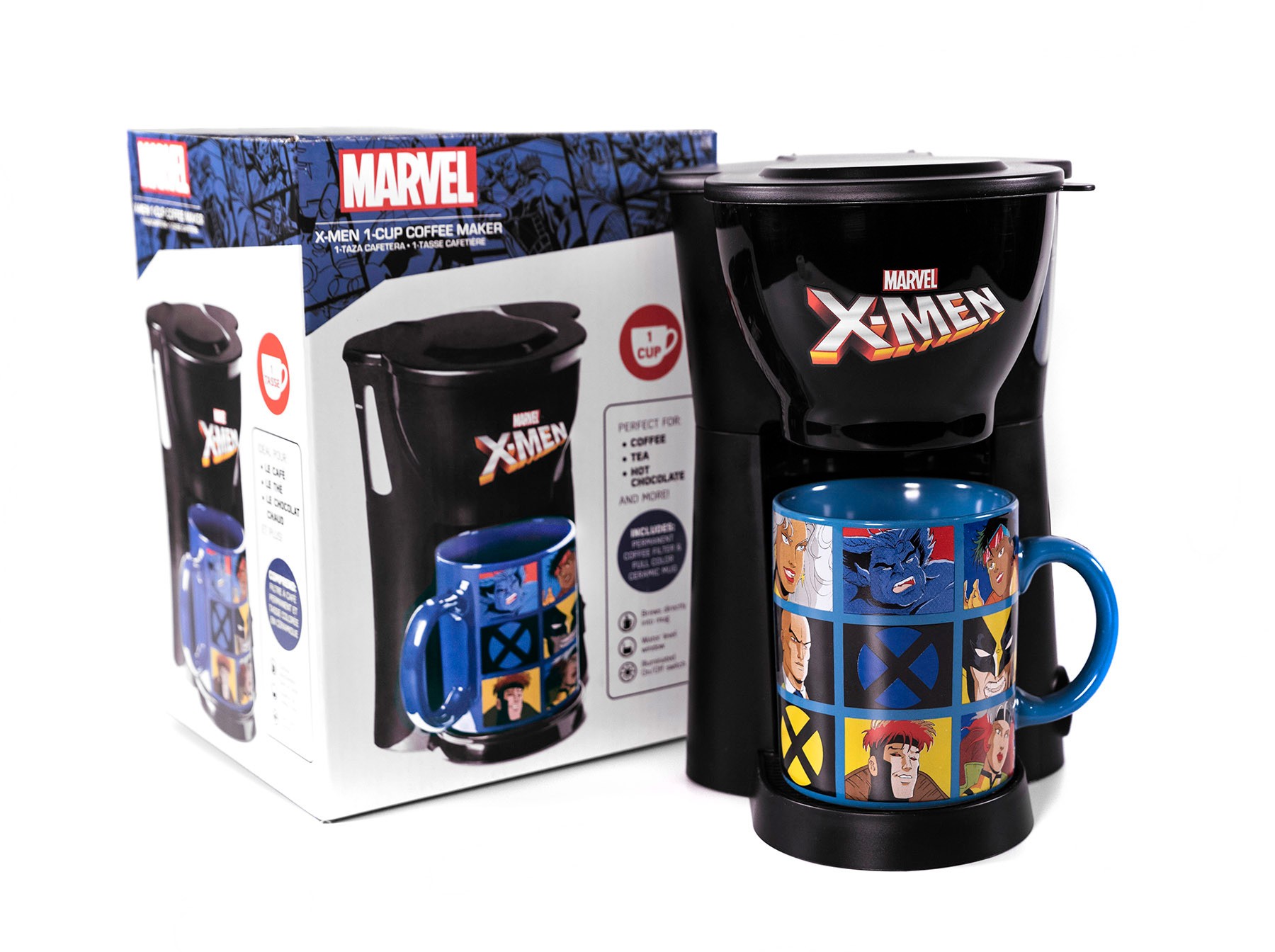 X-Men Single Cup Coffee Maker With Mug by Uncanny Brands