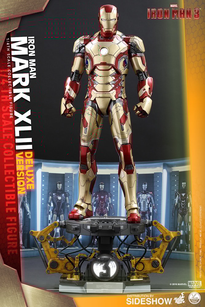 Marvel Iron Man Mark XLII Deluxe Version Quarter Scale Figur
