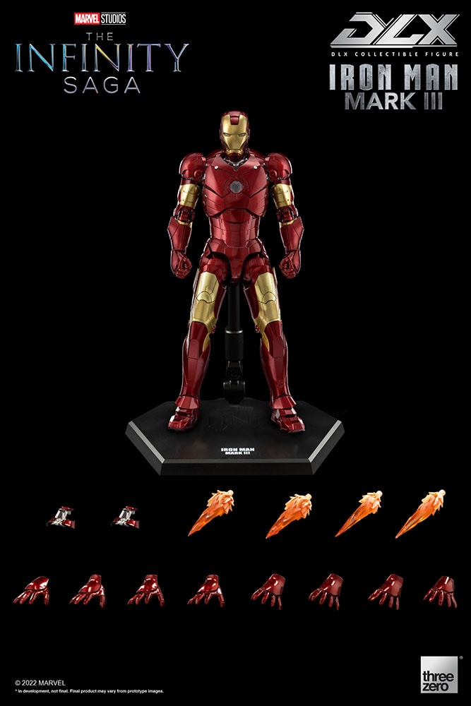 Marvel DLX Iron Man Mark 3 Collectible Figure by Threezero