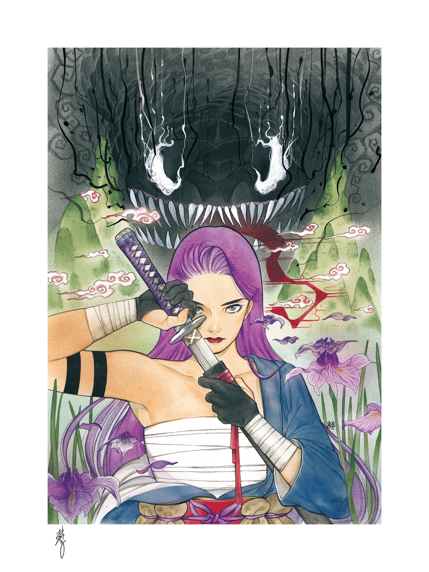 Demon Days: X-Men Psylocke Fine Art Print by Peach Momoko