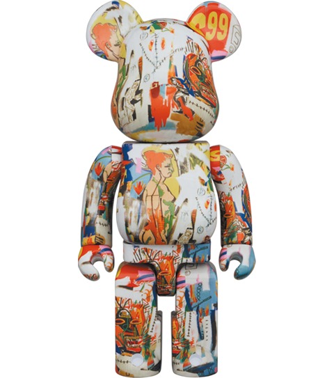 Be@rbrick Andy Warhol x JEAN-MICHEL BASQUIAT #4 1000% Figure by