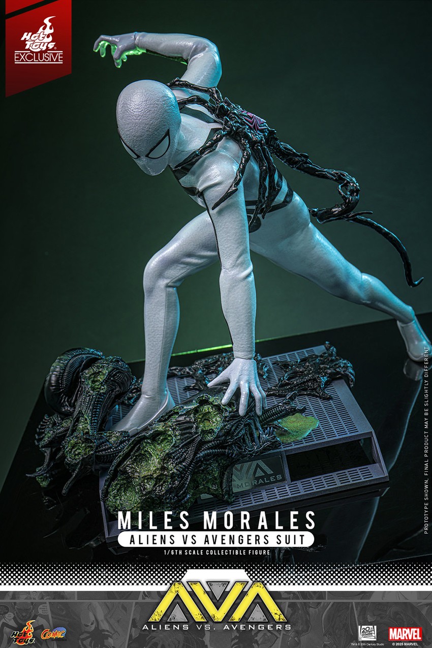 Miles Morales (Aliens Vs. Avengers Suit) Sixth Scale Figure by Hot
