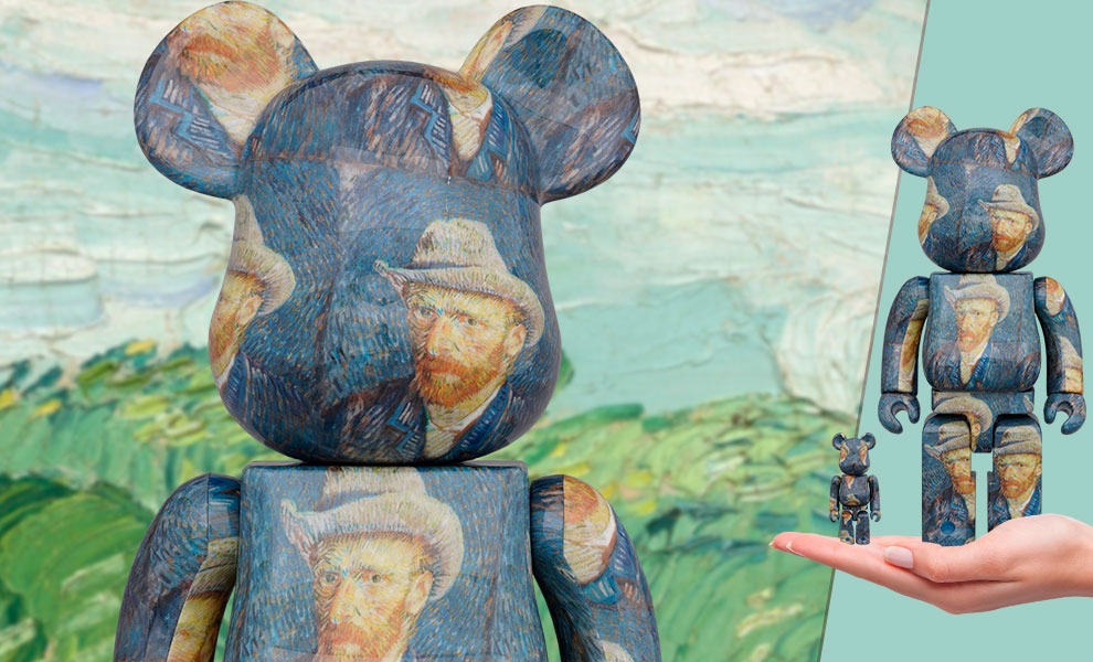 Be@rbrick Van Gogh Museum Self Portrait 100% and 400% Collectible