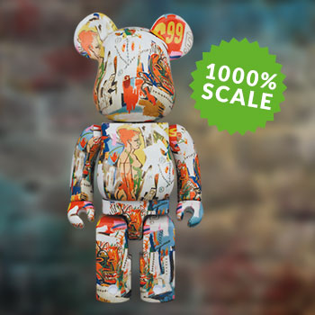 Be@rbrick Andy Warhol x JEAN-MICHEL BASQUIAT #4 1000% Figure by