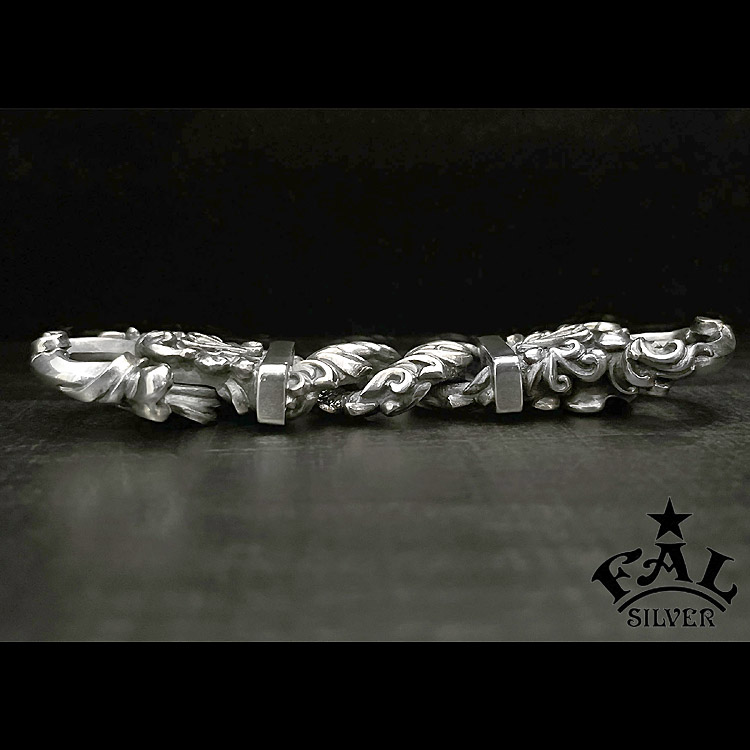 エフエーエル F.A.L FAL シルバー キーチェーン アラベスク リーフ