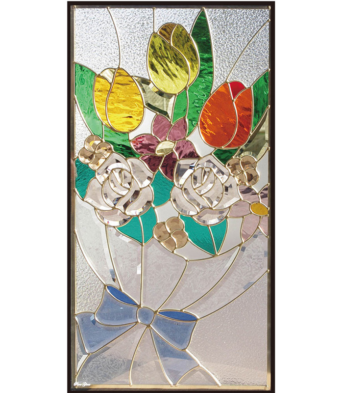 即納 既製品 本ステンドグラス SH-A46 – ステンドグラス 窓の販売