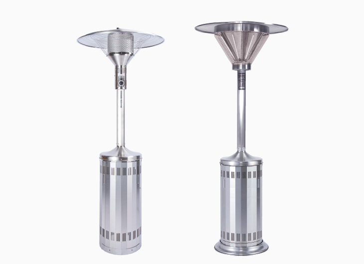 屋外用ストーブ ガス・電気パラソルヒーター山岡金属工業株式会社