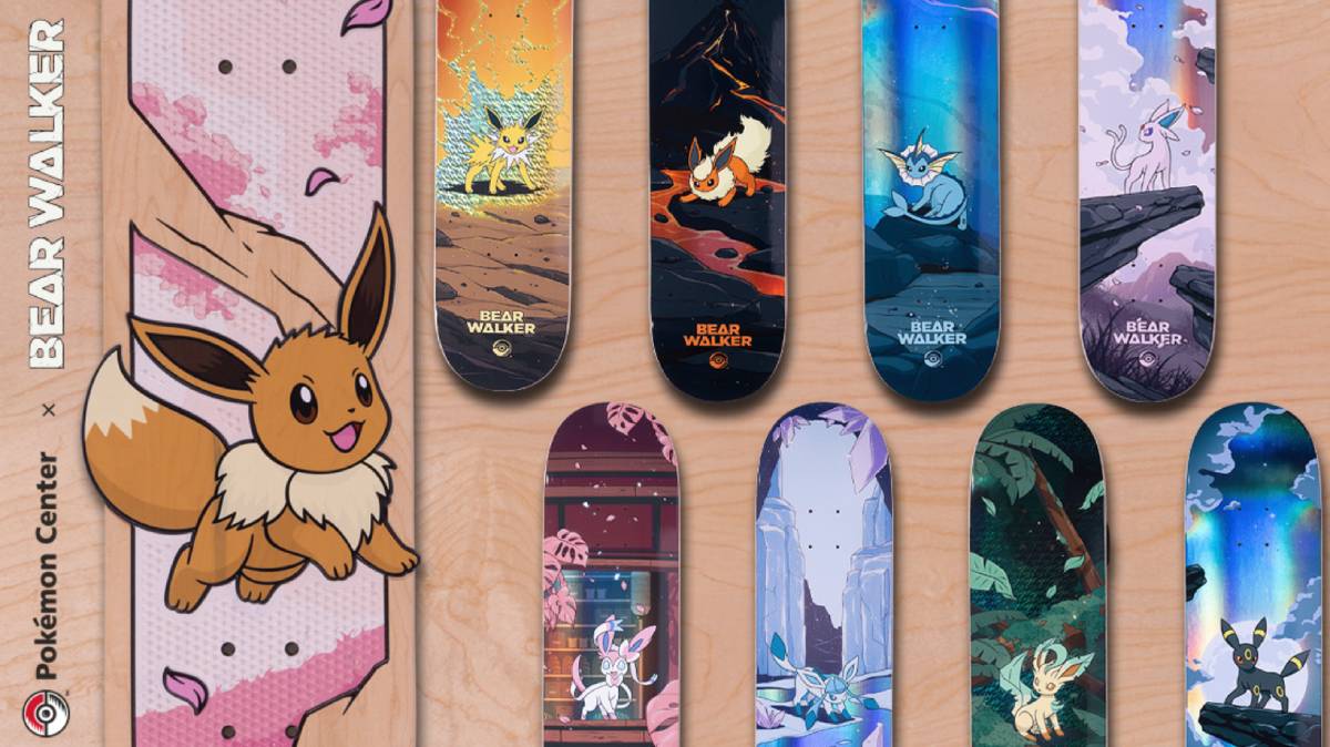 海外限定 Bear Walker x Pokemon スケートボード 25周年 Pokémon