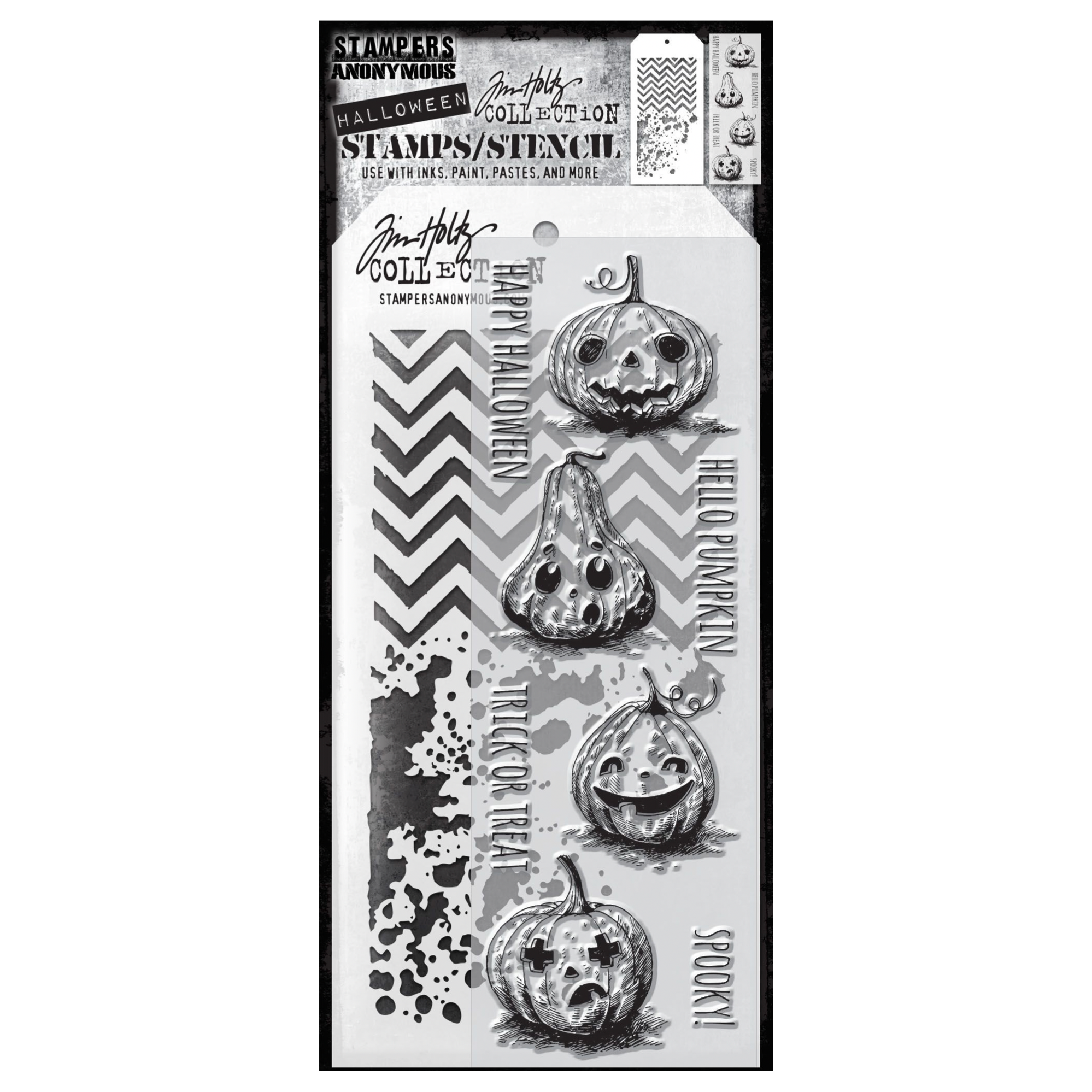 Tim Holtz スタンプ まとめ売り Tim Holtz Clear Stamps and Stencil