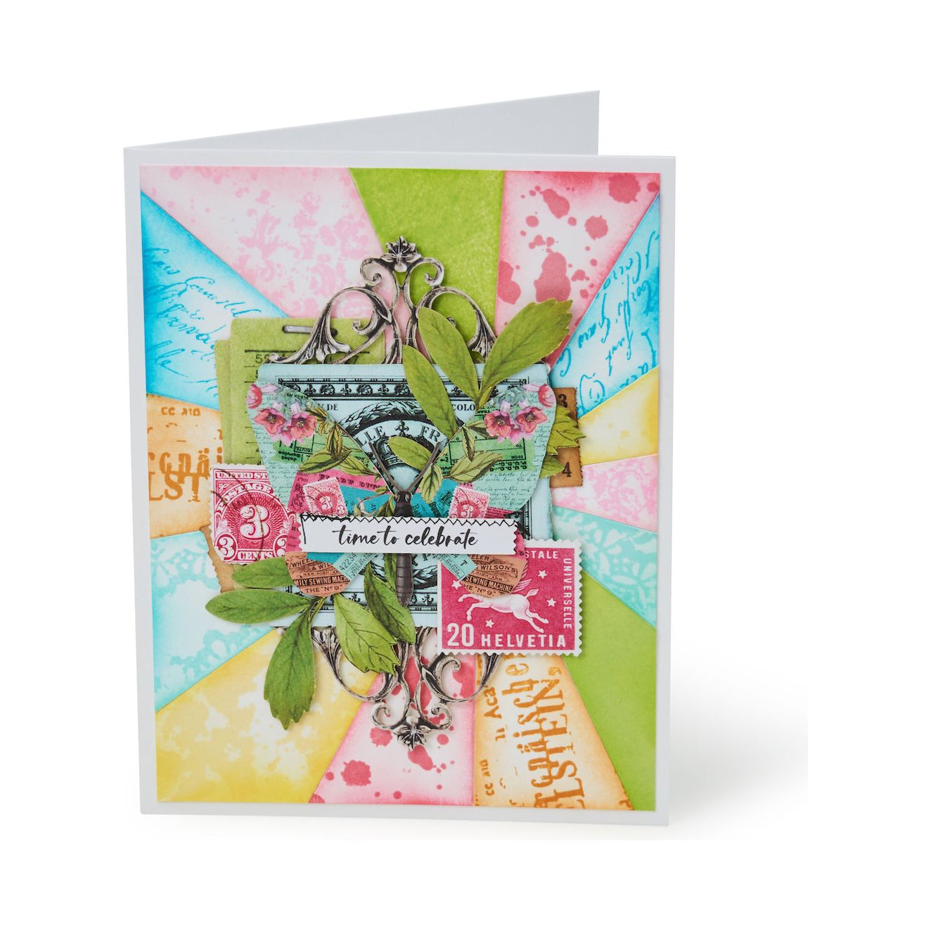 Sizzix and 49 and Market Artsy Lace Mix Stamps and Framelits Set