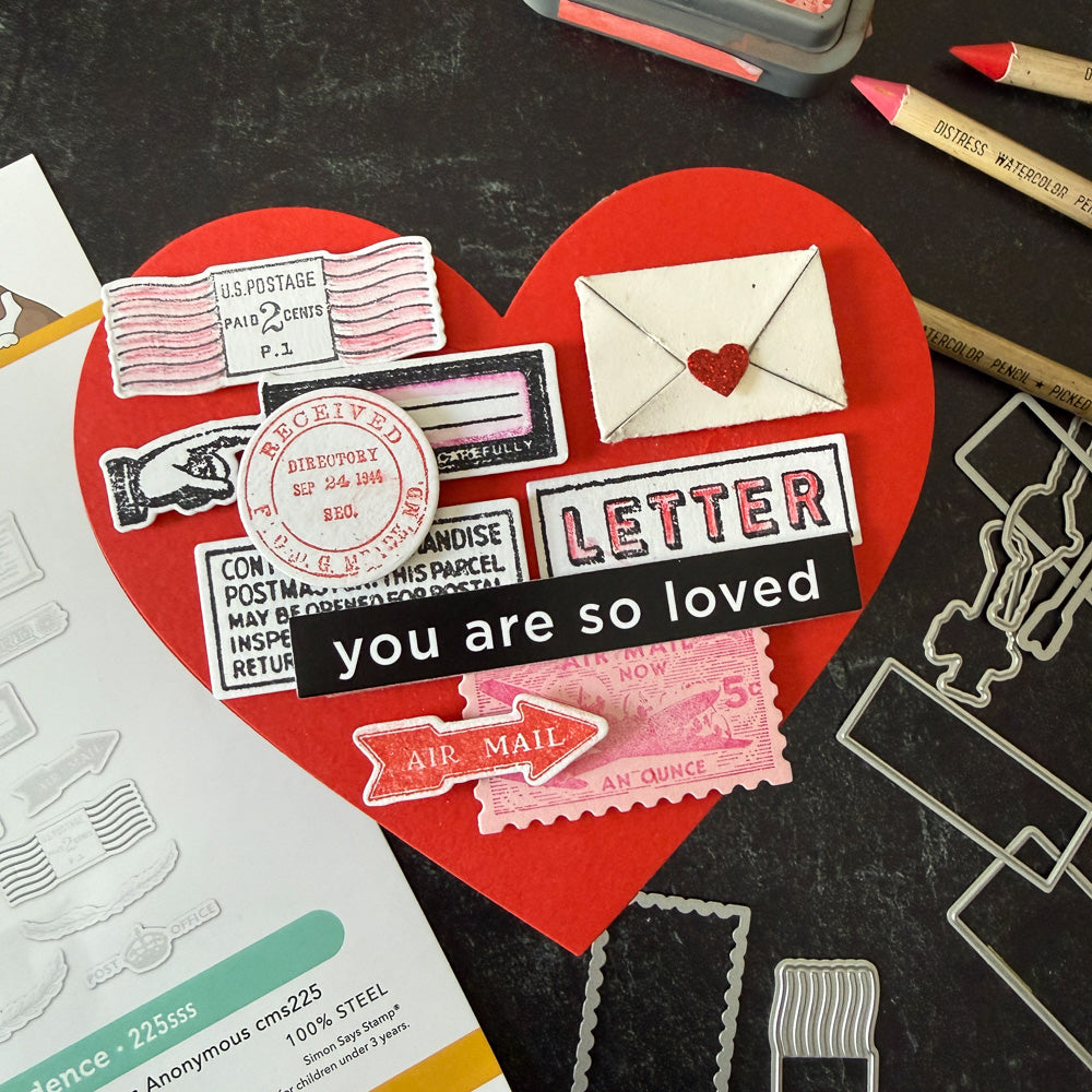 Tim Holtz Sizzix Love Notes Sidekick Dies and Texture Fade 666860