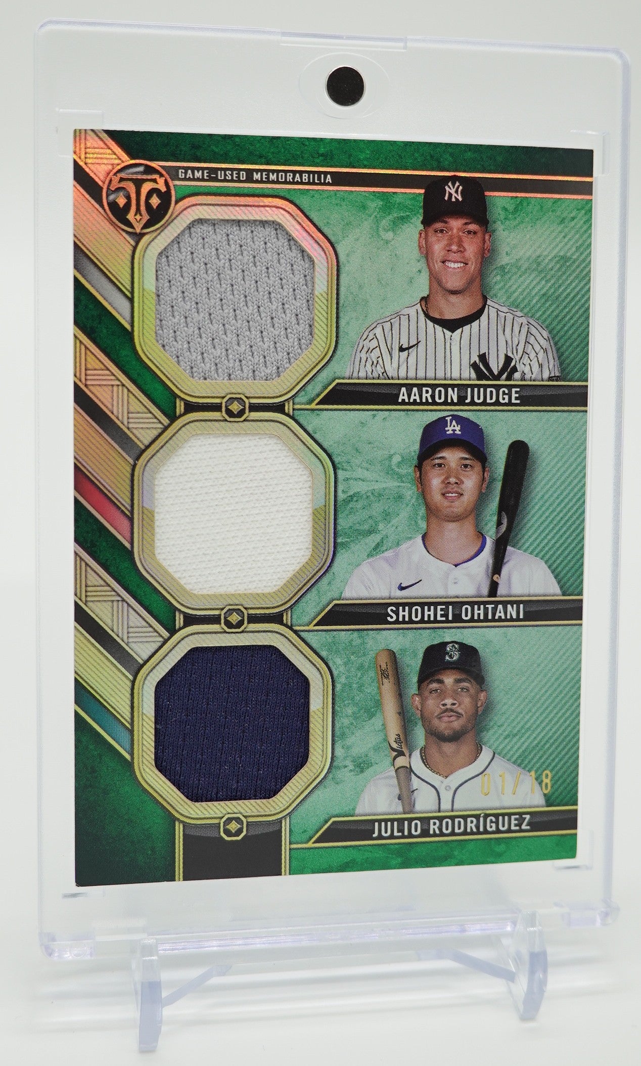 大谷翔平、アーロン・ジャッジ、フリオ・ロドリゲス 18枚限定 レリック